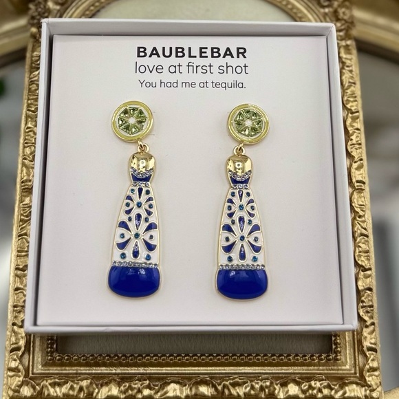 NWT BaubleBar “Love at First Shot” Drop Earrings - Picture 3 of 6